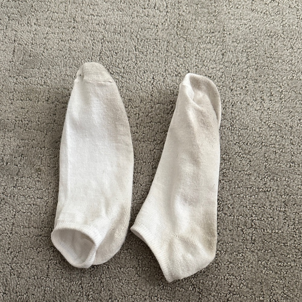 Very well-worn hot yoga socks